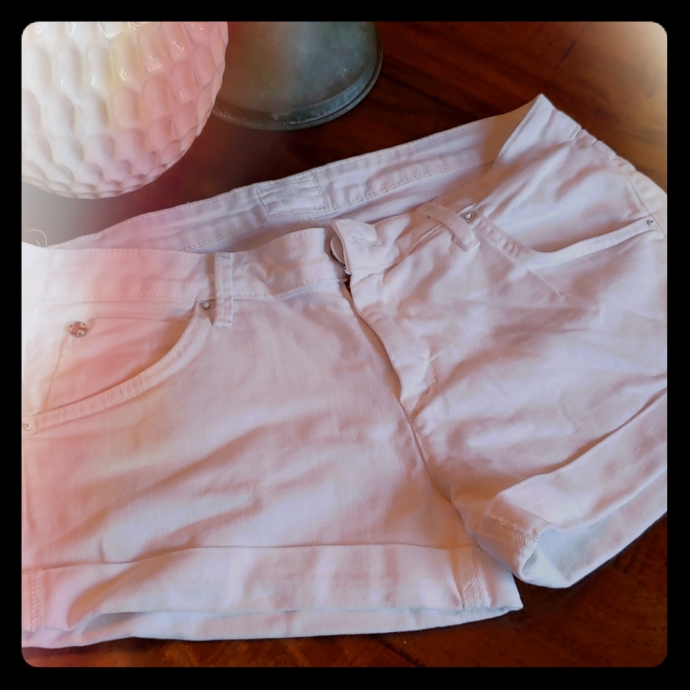 White jeans shorts Hudson